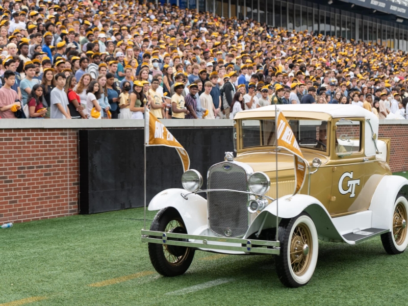 Georgia Tech welcomes students at New Student Convocation in Bobby Dodd Stadium.